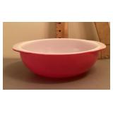Pink Pyrex bowl