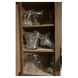 Cabinet full of glassware