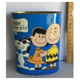 Charlie Brown trash can