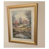 19x22 framed scenic print