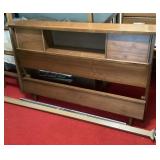 Storage headboard, footboard, and rails