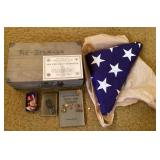 Military items and service flag