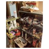 2 shelves and contents