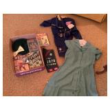 Girl & Boy Scout uniforms, books, insignia, knife