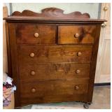 Antique pine chest of drawers
