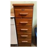 Narrow 5-drawer chest