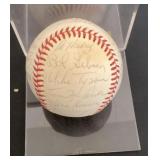 Autographed baseball