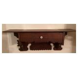 Eastlake style wall shelf