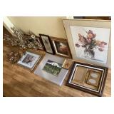 Group of wall art and decor