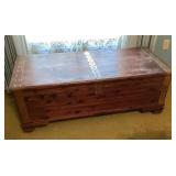 Blanket chest with contents