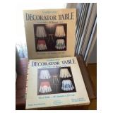 2 NEW Undercover decorator tables