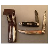 3 pocket knives