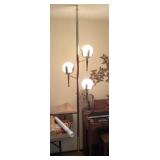 Mid century tension pole light fixture