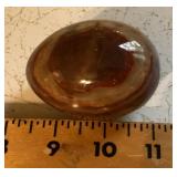 Polished agate egg
