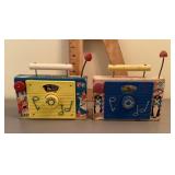 2 vintage Fisher Price radios
