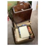 Clean up lot w/magazine rack, books, glasses, etc.