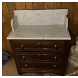 Antique marble top washstand
