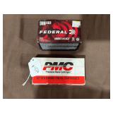Assorted 9mm Lot - Federal 9mm Luger - Qty: 100 and PMC 9mm Luger - Qty: 50