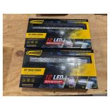 (2) New N Vision 13in LED Single Row Combination Light Bar