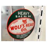 12x14 metal wall mount flange sign