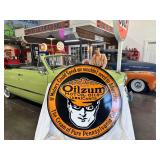 Oilzum 42" double sided, porcelain steel sign