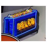 NEON Delco Batteries 33" X 36"
