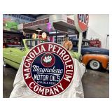 Magnolia Petroleum, 42" Double Sided Porcelain steel sign