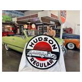 Hudson, 42", double sided, porcelain steel sign