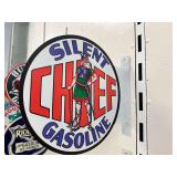 12x14 metal wall mount flange sign