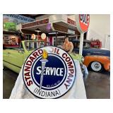 42" Porcelain steel, double sided Standard Oil Company sign.