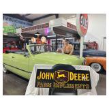 John Deere 36"X12", single sided, porcelain steel sign
