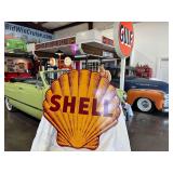 48" Porcelain steel, double sided Shell Sign