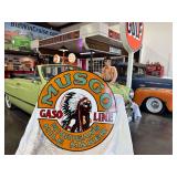 42" Porcelain steel, double sided Musgo sign