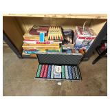 Lot - Assorted Games and Bingo Set with Poker Chip Set