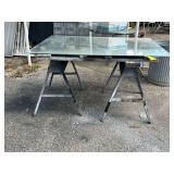 Glass Pane with Stands