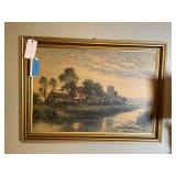 Framed Artwork - "Peaceful Evening" by D. Sherrin