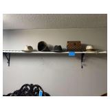 Lot - Assorted Hats, One Woven Box, and Woven Basket