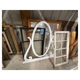 Lot - Assorted Window Frames and Architectural Pieces