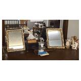 Lot - Mirrors, Figurines, and Decorative Items