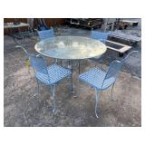Lot - Table and (4) Chairs