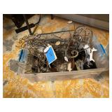 Lot - Assorted Metal Display Stand Parts