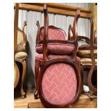 Lot - (2) Elegant Chairs with Pink Upholstery