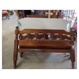 Lot - Wooden Bed Frame with Headboard