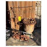 Lot - Outdoor Planter and Decor