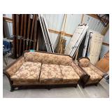 Lot - Floral Sofa and Chair Set