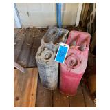 Lot - (2) Vintage Jerrycans