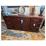 Mahogany Credenza Buffet Cabinet