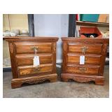 Lot - (2) Wood Nightstands
