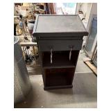 Painted Wooden Lectern with Storage
