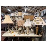 Lot - Assorted Vintage Table Lamps